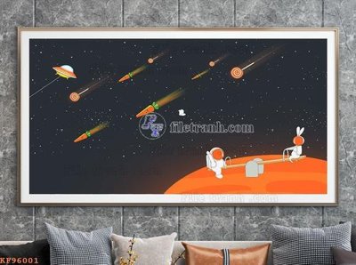 File tranh File tranh hiện đại pha lê gương KF96001 (bản gốc) treo quán cafe