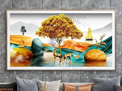 Tải về hình ảnh gốc File tranh hiện đại pha lê gương KF96005 sắc nét