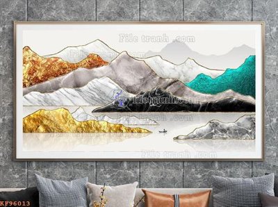 Tải file PSD File tranh hiện đại pha lê gương KF96013 (nguyên layer) để in