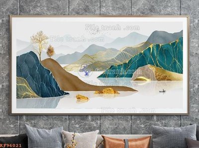 File ảnh File tranh hiện đại pha lê gương KF96021 (gốc) in poster