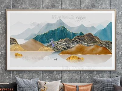 Tệp tin gốc File tranh hiện đại pha lê gương KF96023 (chất lượng cao) File tranh hiện đại pha lê gương KF96023