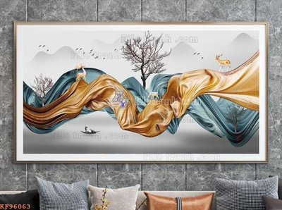 File gốc File tranh hiện đại pha lê gương KF96063 (cho in 3D) độc đáo