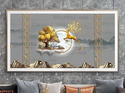 Mua file tranh gốc File tranh hiện đại pha lê gương KF96072 tại Filetranh.com