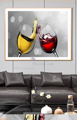 File ảnh File tranh hiện đại pha lê gương KF96151 (gốc) trang trí khách sạn