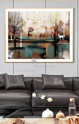 File gốc File tranh hiện đại pha lê gương KF96167 (in ấn) không giới hạn