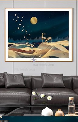 File PSD File tranh hiện đại pha lê gương KF96173 (bản gốc) độ phân giải cao