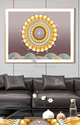 File in ấn File tranh hiện đại pha lê gương KF96205 (bản gốc) chất lượng cao