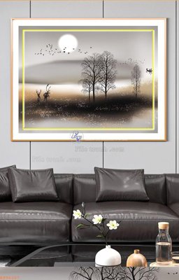 Download file gốc File tranh hiện đại pha lê gương KF96207 (in mica) trang trí