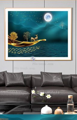 File tranh File tranh hiện đại pha lê gương KF96223 (ảnh gốc) không bị mờ