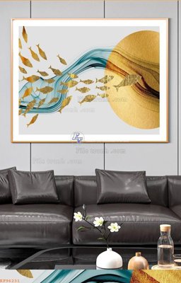 File gốc File tranh hiện đại pha lê gương KF96231 (thiết kế) cho in ấn