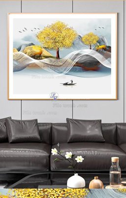 File gốc File tranh hiện đại pha lê gương KF96238 (trang trí) phòng trẻ em