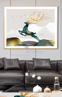 Download file gốc File tranh hiện đại pha lê gương KF96253 (in mica) trang trí