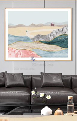 File gốc File tranh hiện đại pha lê gương KF96254 (in mica) trang trí