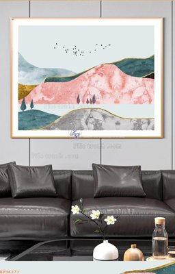 File gốc File tranh hiện đại pha lê gương KF96273 (phong cách) tối giản