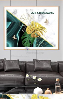 Ảnh mô tả file gốc in mica File tranh hiện đại pha lê gương KF96276