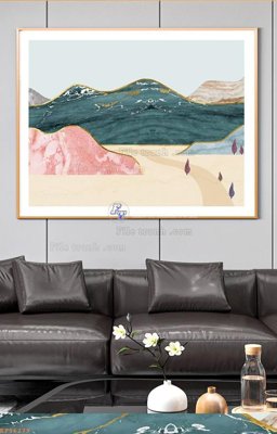 Tải file File tranh hiện đại pha lê gương KF96279 (gốc) chủ đề phong thủy