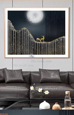 File gốc File tranh hiện đại pha lê gương KF96286 (trang trí) cho phòng khách