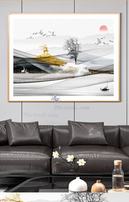 Tải file gốc File tranh hiện đại pha lê gương KF96310 (bản PSD) gốc