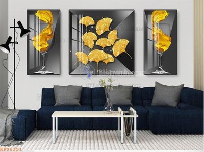 File PSD File tranh hiện đại pha lê gương KF96351 (chất lượng in ấn)