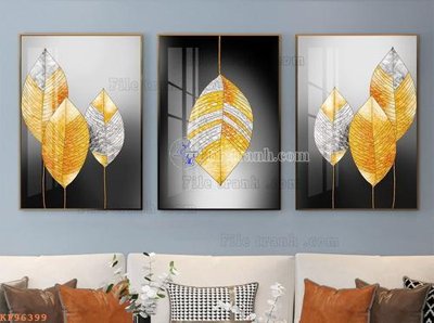 File ảnh File tranh hiện đại pha lê gương KF96399 (gốc) trang trí khách sạn