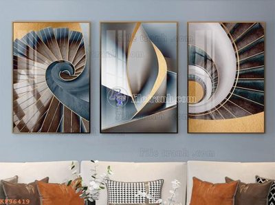 File PSD File tranh hiện đại pha lê gương KF96419 (nguyên bản) cho thiết kế