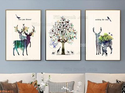 File ảnh File tranh hiện đại pha lê gương KF96421 (gốc) in Hiflex