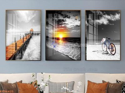 File tranh File tranh hiện đại pha lê gương KF96425 (ảnh gốc) in trần xuyên sáng