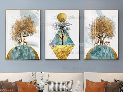 Download file gốc File tranh hiện đại pha lê gương KF96441 (dùng cho in ấn)