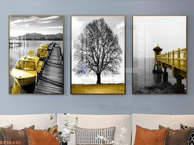 File gốc File tranh hiện đại pha lê gương KF96445 (in lụa) hoa văn cổ điển