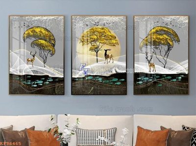 File gốc File tranh hiện đại pha lê gương KF96465 (cho in UV) siêu nét