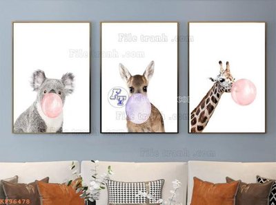 File tranh File tranh hiện đại pha lê gương KF96478 (bản gốc) in canvas