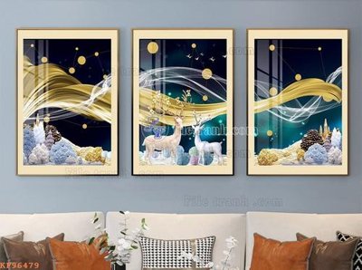 File gốc File tranh hiện đại pha lê gương KF96479 (dành cho trang trí nội thất)