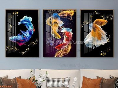 File in mica File tranh hiện đại pha lê gương KF96497 (ảnh gốc) đẹp