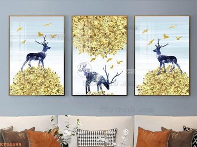 Tải file gốc File tranh hiện đại pha lê gương KF96499 (bản PSD) còn layer