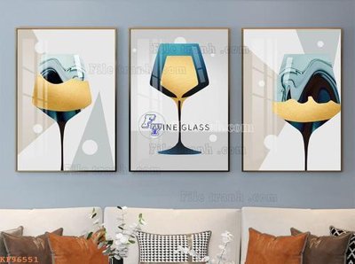 File in ấn cao cấp File tranh hiện đại pha lê gương KF96551 (file gốc)