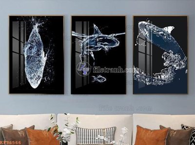 Tải file File tranh hiện đại pha lê gương KF96566 (gốc) làm file thiết kế