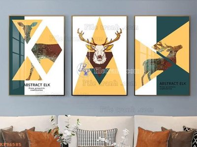 File in ấn File tranh hiện đại pha lê gương KF96585 (bản gốc) từ file gốc