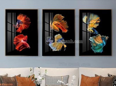 Cung cấp file tranh gốc File tranh hiện đại pha lê gương KF96599 độc quyền