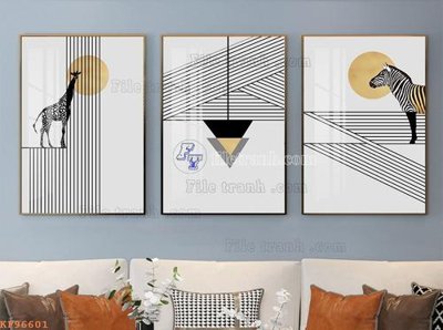 File tranh File tranh hiện đại pha lê gương KF96601 (ảnh gốc) in trần 3D