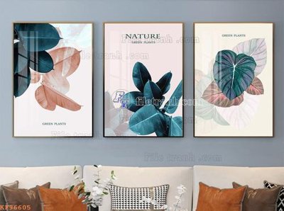 Ảnh mô tả file gốc in mica File tranh hiện đại pha lê gương KF96605