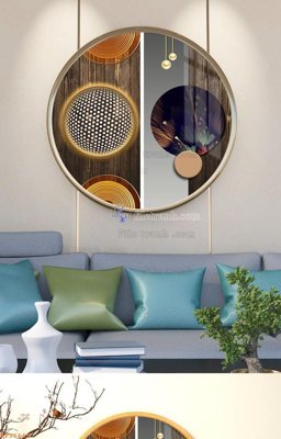 Tải file File tranh hiện đại pha lê gương KF96618 (PSD) cho in tranh kính