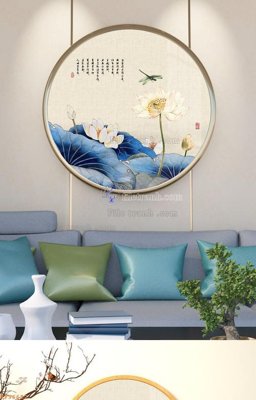 File tranh trang trí File tranh hiện đại pha lê gương KF96622 (file gốc)