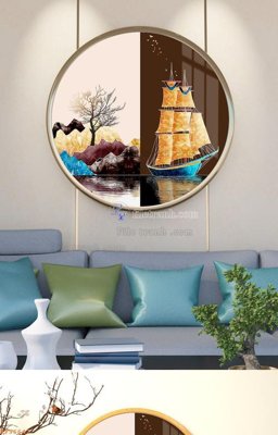 File in ấn File tranh hiện đại pha lê gương KF96647 (bản gốc) từ file gốc