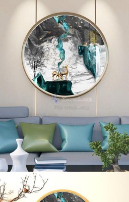 Download file File tranh hiện đại pha lê gương KF96657 (gốc) in mica ốp bếp