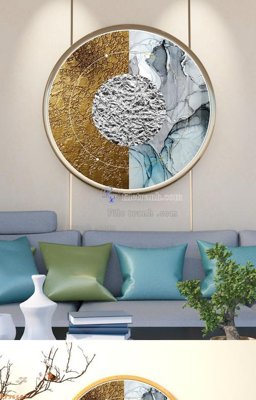 Download file gốc File tranh hiện đại pha lê gương KF96687 (in lụa) nghệ thuật