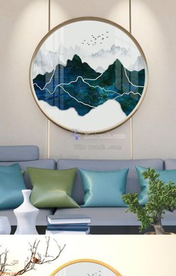 File ảnh File tranh hiện đại pha lê gương KF96760 (gốc) cho trang trí nội thất