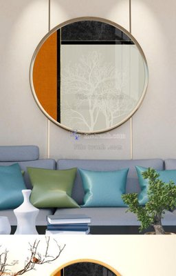 File gốc File tranh hiện đại pha lê gương KF96766 (in mica) làm quà tặng