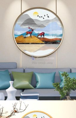 Tải file File tranh hiện đại pha lê gương KF96775 (gốc) để in ấn ngay