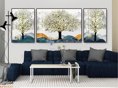 File tranh File tranh hiện đại pha lê gương KF96823 (gốc) chủ đề con người