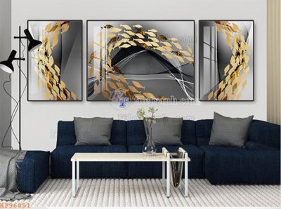 File gốc File tranh hiện đại pha lê gương KF96851 (bản quyền) cho in ấn